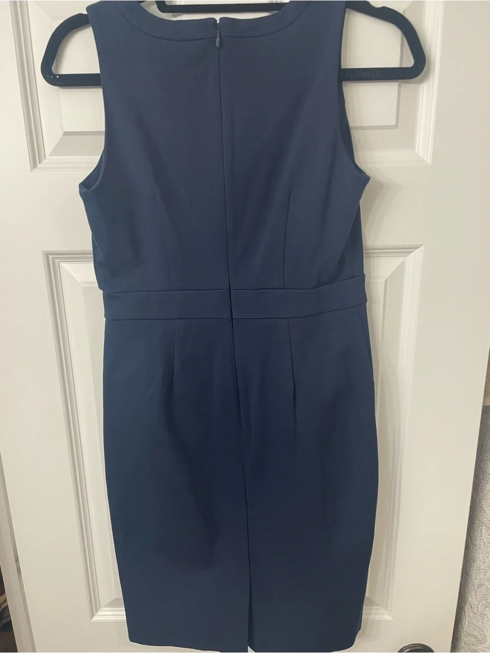 J. Crew Navy Sleeveless Sheath Dress Size 2. great for wok/office/event